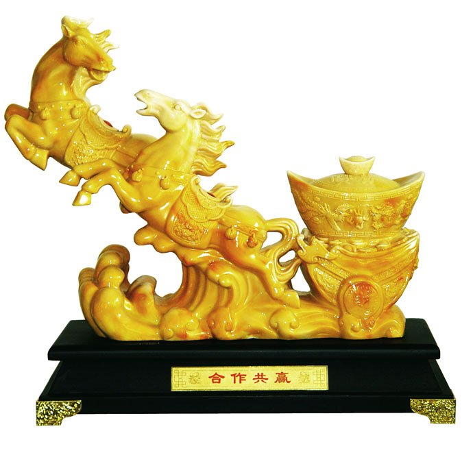 合作共赢-仿石雕