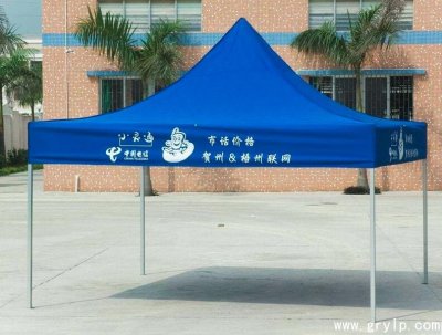 3*3米帐篷16KG重量- - 梧州&贺州联通定制广告帐篷案例